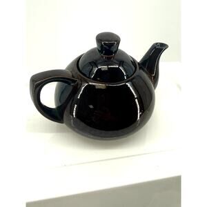 Vintage Ming Tea Co Hartford Conn Brown Stoneware Teapot Made In Japan